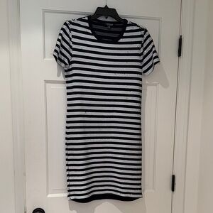 Lauren Ralph Lauren Sequin Black and White Striped Mini Dress